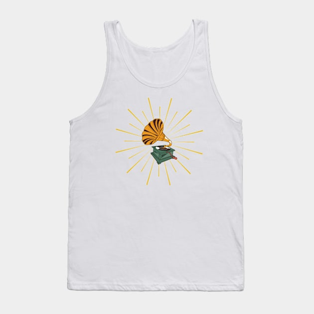 Gramophone Tank Top by After Daylight Project